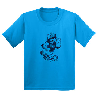 North Florida Friendly Ozzie Mascot Logo Youth T-Shirt - Sapphire
