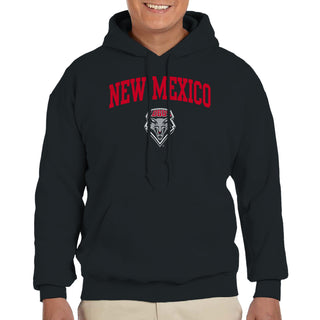 University of New Mexico Lobos Arch Logo Cotton Hoodie - Black