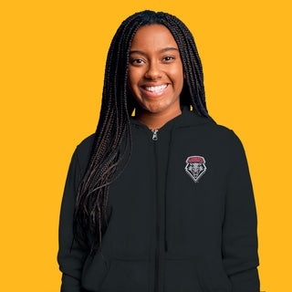 New Mexico Primary Logo LC Full-Zip Sweatshirt - Black