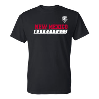 New Mexico Basketball Slant T-Shirt - Black