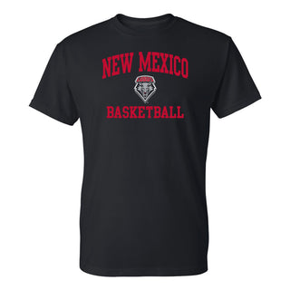 New Mexico Lobos Arch Logo Basketball T-Shirt - Black