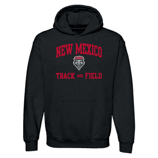 New Mexico Lobos Arch Logo Track & Field Hoodie - Black