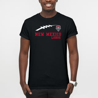 New Mexico Lobos Football Horizon T-Shirt - Black