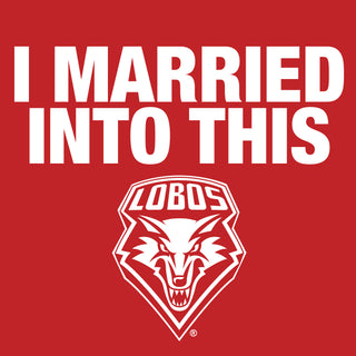 New Mexico Lobos I Married Into This Women's T-Shirt - Red