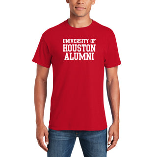 University of Houston Cougars Alumni Block Short Sleeve T Shirt - Red