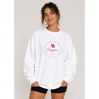 Houston Roundabout BTB Crewneck - White