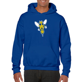 University of Rochester Yellowjackets Primary Logo Heavy Blend Hoodie - Royal