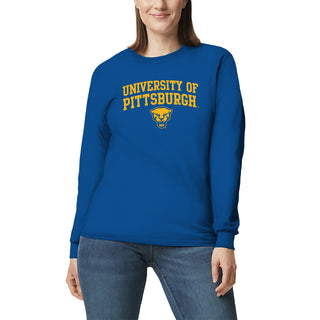 Pittsburgh Panthers Arch Logo Long Sleeve T-Shirt - Royal