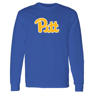 Pittsburgh Panthers Primary Logo Long Sleeve T-Shirt - Royal