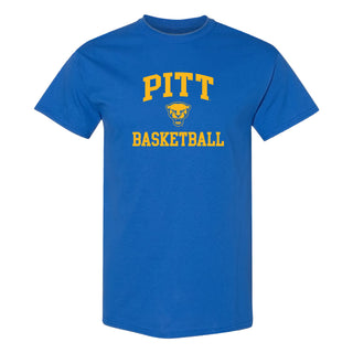 Pittsburgh Panthers Arch Logo Basketball T-Shirt - Royal