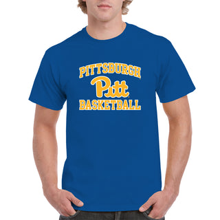 Pittsburgh Panthers Arch Logo Basketball T-Shirt - Royal