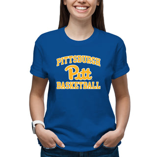 Pittsburgh Panthers Arch Logo Basketball T-Shirt - Royal