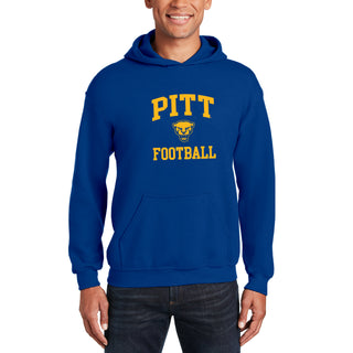 Pittsburgh Arch Logo Football Hoodie - Royal