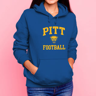 Pittsburgh Arch Logo Football Hoodie - Royal
