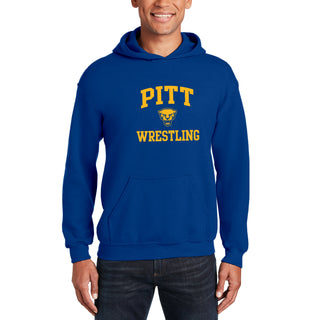 Pittsburgh Arch Logo Wrestling Hoodie - Royal