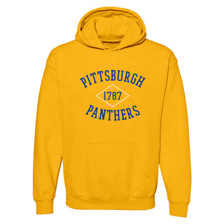 Pittsburgh Faux Stitch Arch Hoodie - Gold
