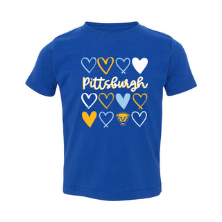 Pittsburgh Hearts Toddler T-Shirt - Royal