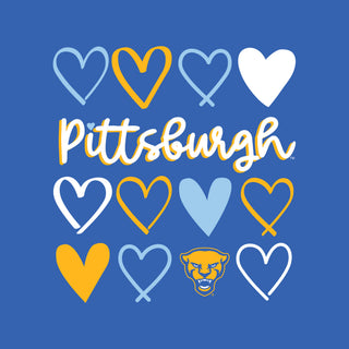 Pittsburgh Hearts Toddler T-Shirt - Royal