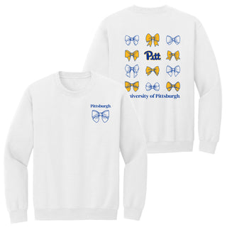 Pittsburgh Bow Bliss Crewneck - White