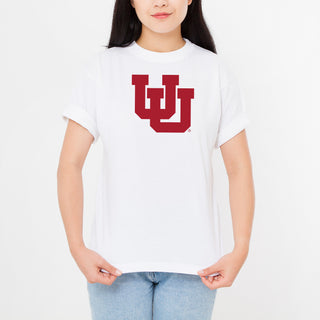 Utah Utes Primary Logo T-Shirt - White