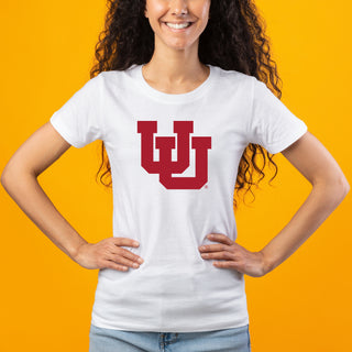 Utah Utes Primary Logo Women's T-Shirt - White