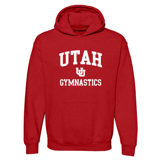 Utah Utes Arch Logo Gymnastics Hoodie - Red