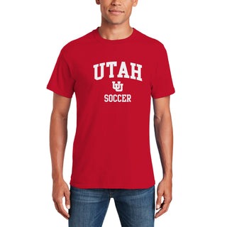 Utah Utes Arch Logo Soccer T-Shirt - Red