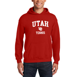 Utah Utes Arch Logo Tennis Hoodie - Red