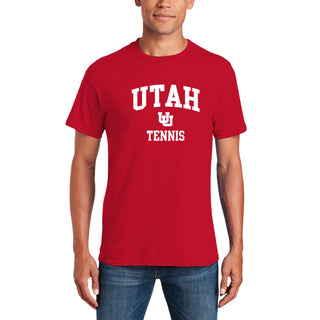 Utah Utes Arch Logo Tennis T-Shirt - Red