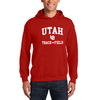 Utah Utes Arch Logo Track & Field Hoodie - Red