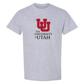 Utah Institutional Logo T-Shirt - Sport Grey