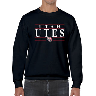 Utah Utes Headline Crewneck - Black
