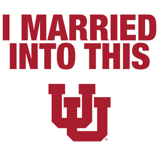 Utah Utes I Married Into This T-Shirt - White