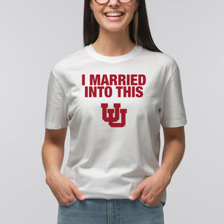 Utah Utes I Married Into This T-Shirt - White