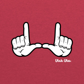 Utah Utes Hand Sign NLA Triblend T-Shirt