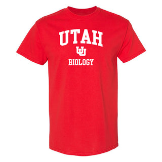Utah Utes Arch Logo Biology T-Shirt - Red