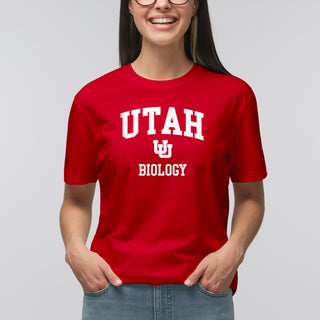 Utah Utes Arch Logo Biology T-Shirt - Red