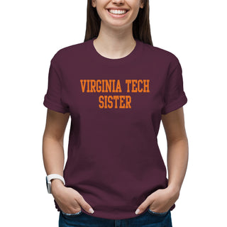 Virginia Tech Basic Block Sister T-Shirt - Maroon