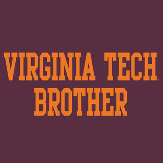 Virginia Tech Basic Block Brother Crewneck Sweatshirt - Maroon