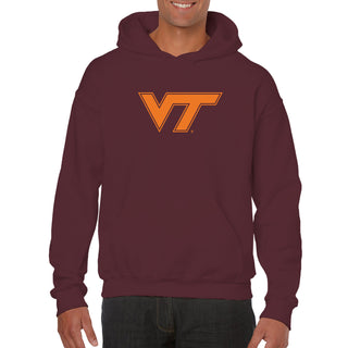 Virginia Tech Primary Logo Hoodie - Maroon