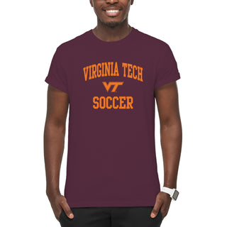 Virginia Tech Arch Logo Soccer T-Shirt - Maroon