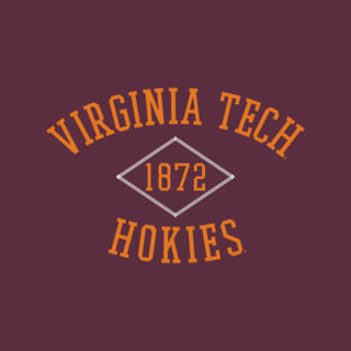 Virginia Tech Faux Stitch Arch Hoodie - Maroon