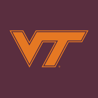 Virginia Tech Front Back Print T-Shirt - Maroon