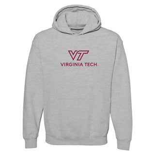 Virginia Tech Institutional Logo Hoodie - Sport Grey