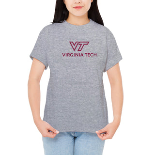 Virginia Tech Institutional Logo T-Shirt - Sport Grey
