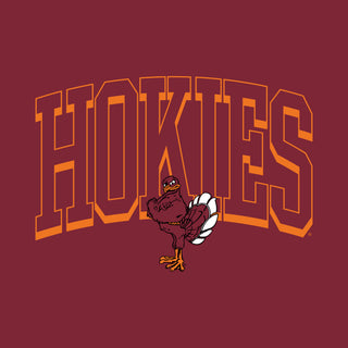 Virginia Tech Mega Shadow BTB Crewneck - Maroon