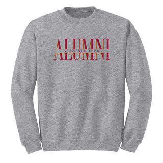 Virginia Tech Classic Alumni Crewneck Sweatshirt - Sport Grey