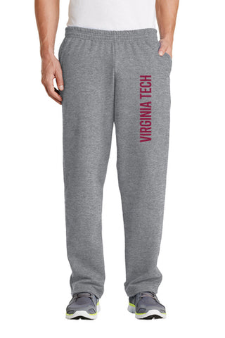 Virginia Tech Hokies  Super Block Sweatpants - Sport Grey