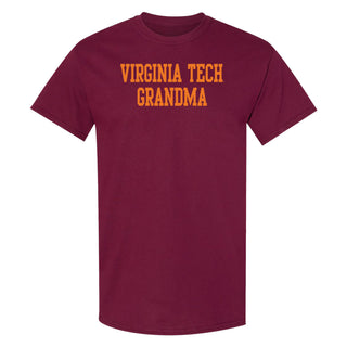 Virginia Tech Basic Block Grandma T-Shirt - Maroon
