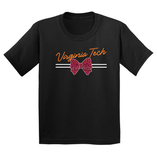 Virginia Tech Bow Script Youth T-Shirt - Black